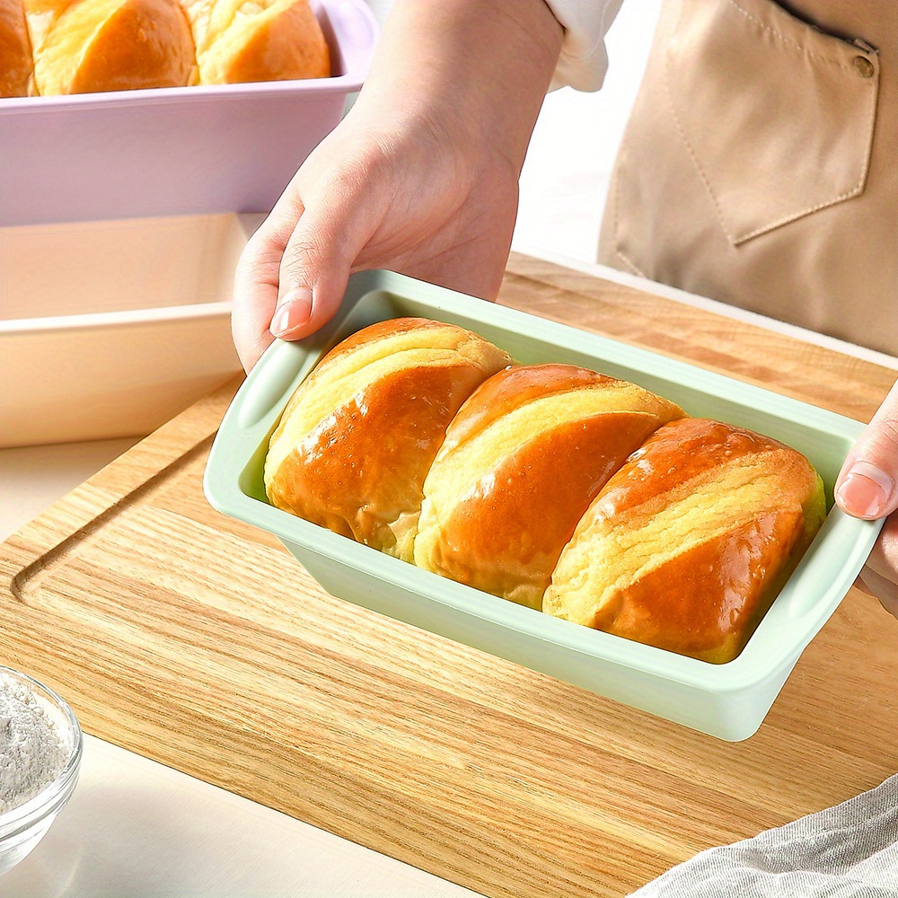 1pc silicone loaf pan baking bread   making tool non stick bakeware oven accessories baking tools kitchen accessories details 2