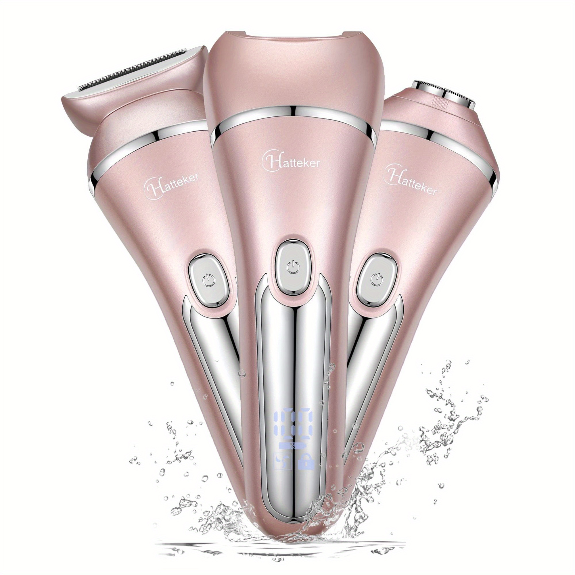 

Electric Epilator, Usb Rechargeable Hair Removal For Women, 3-in-1 Shaver For Legs Arms Underarms Bikini Public Hair Shaver