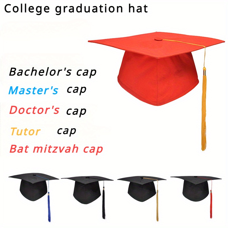 

University Graduation Ceremony Graduation Cap For Men And Women, Bachelor Master Learned Scholar Hat For Men And Women