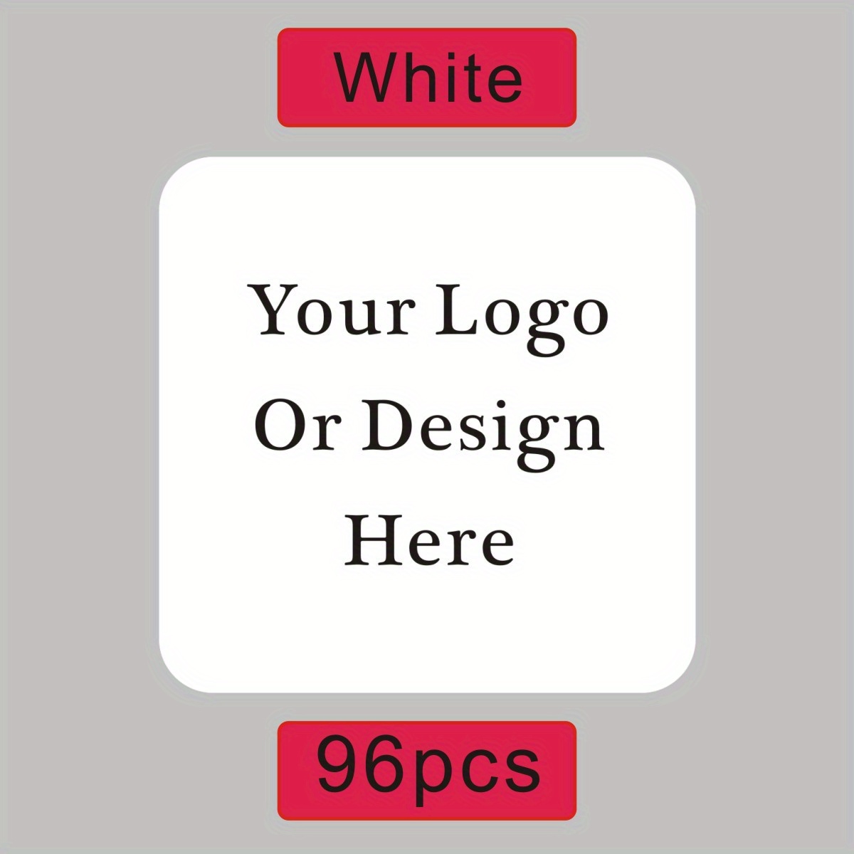 Square Personalized Stickers For Occasion, Customized Logos For Weddings, Birthdays, Baptisms 1.57inch Custom Label