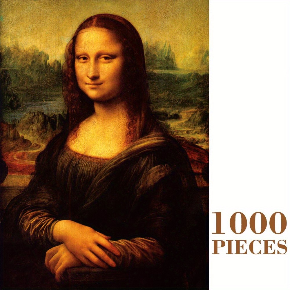 1000-piece Mona Lisa Puzzle - Fun Family Game, Educational Brain Teaser ...