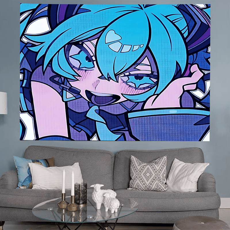 

Chic Anime Hand- Tapestry - 37x28" Polyester Wall Hanging For Living Room, Bedroom, Dorm Decor - Includes Free Accessories, Room Decor, Gifts For Yourself And Your Friends