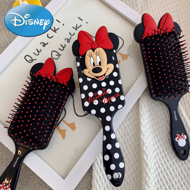 

1pc Disney Mickey Pattern Hair Comb Paddle Air Cushion Comb Scalp Massage Hair Comb For All Hair Types