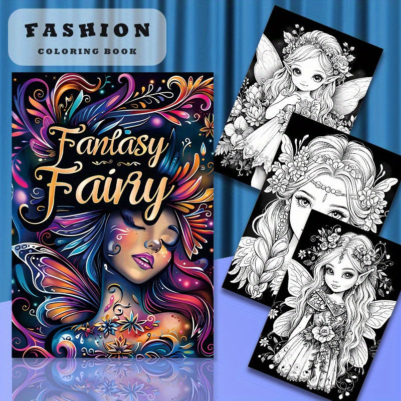 

Fantasy Fairy Coloring Book: 22 Pages Of Magical Art For Coloring Enthusiasts