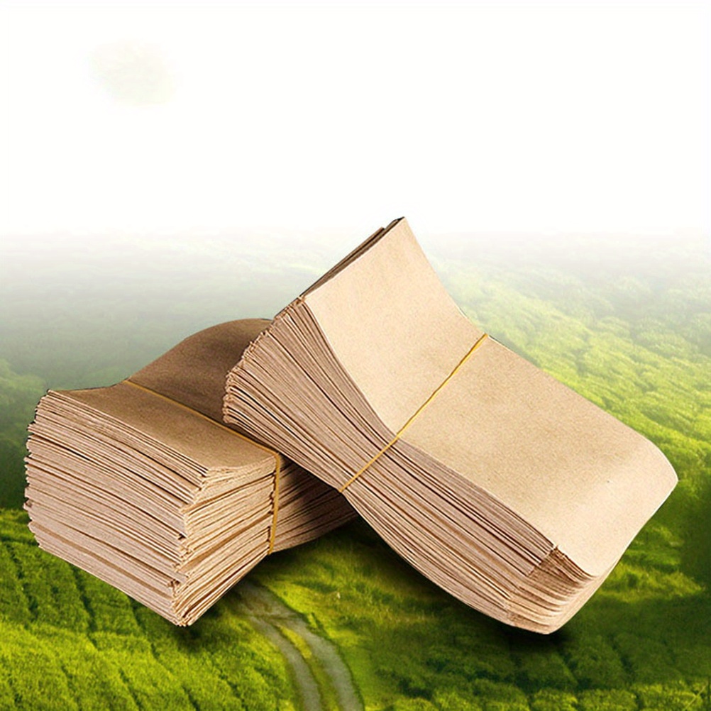 

100pcs, Mini Kraft Paper Seed Envelopes, 6x10 Cm Storage Bags, Protective Packet For Garden Seed Organization And Saving