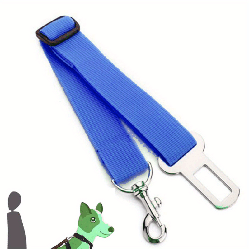 

Ceinture de Sécurité Réglable et Rétractable pour Chiens & Chats - Tissu Bleu avec Fermoir Métallique, Attache de Harnais Sécurisée et Facile à Utiliser, pour un Voyage en Sécurité