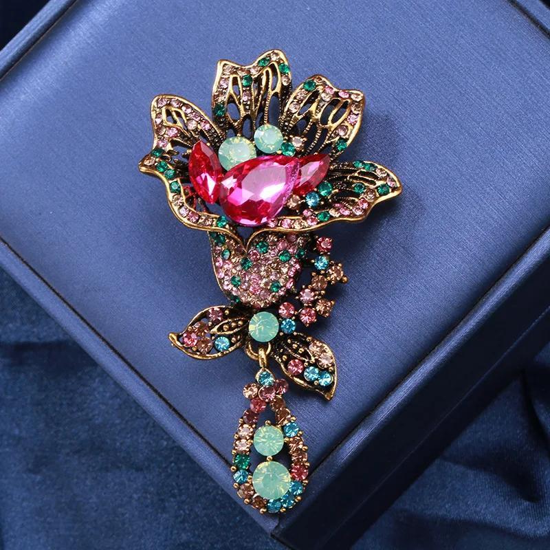 luxury     pendant brooch for women   big   decoration exaggerated badges banquet party pin details 3