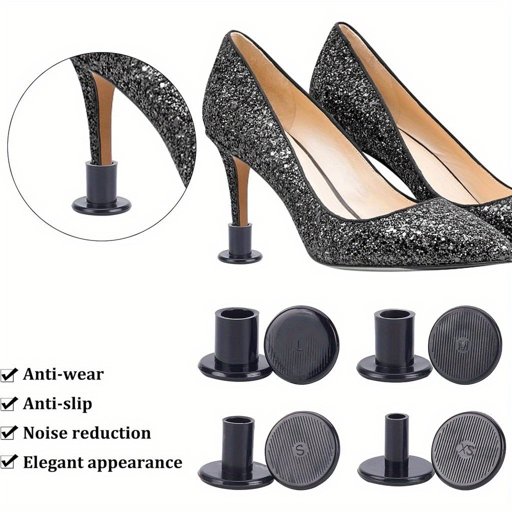 24pairs 4sizes high heel protectors heel repair covers grass
