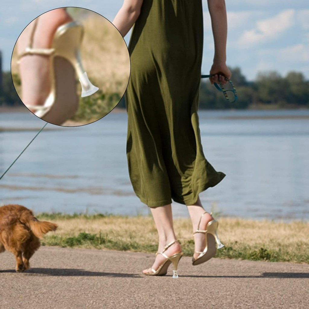 12pcs high heel protectors set anti sink pvc grass heel Temu