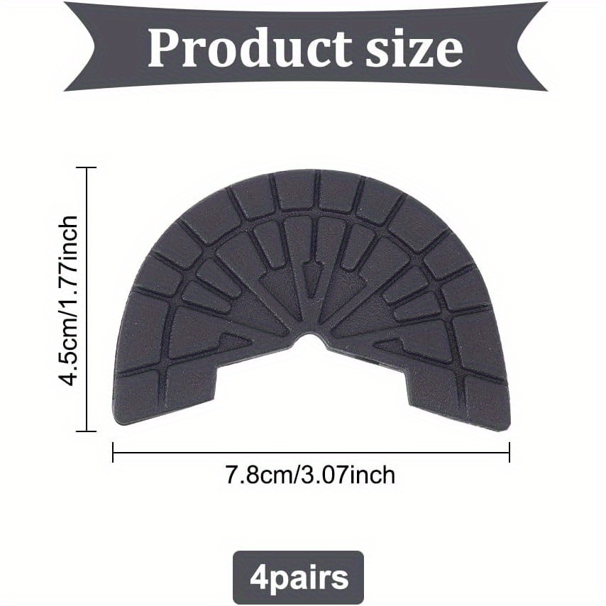 pairs black rubber heel protectors self shoe sole Temu United