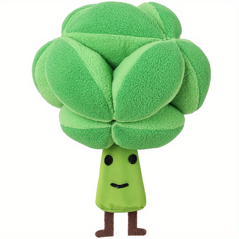 TEMU Kundens Favorit: Interaktivt Broccoliformad Mjukdjurshundleksak med Pip, Godisdispenser & Tuggleksak för Små…: retailer-supplied image