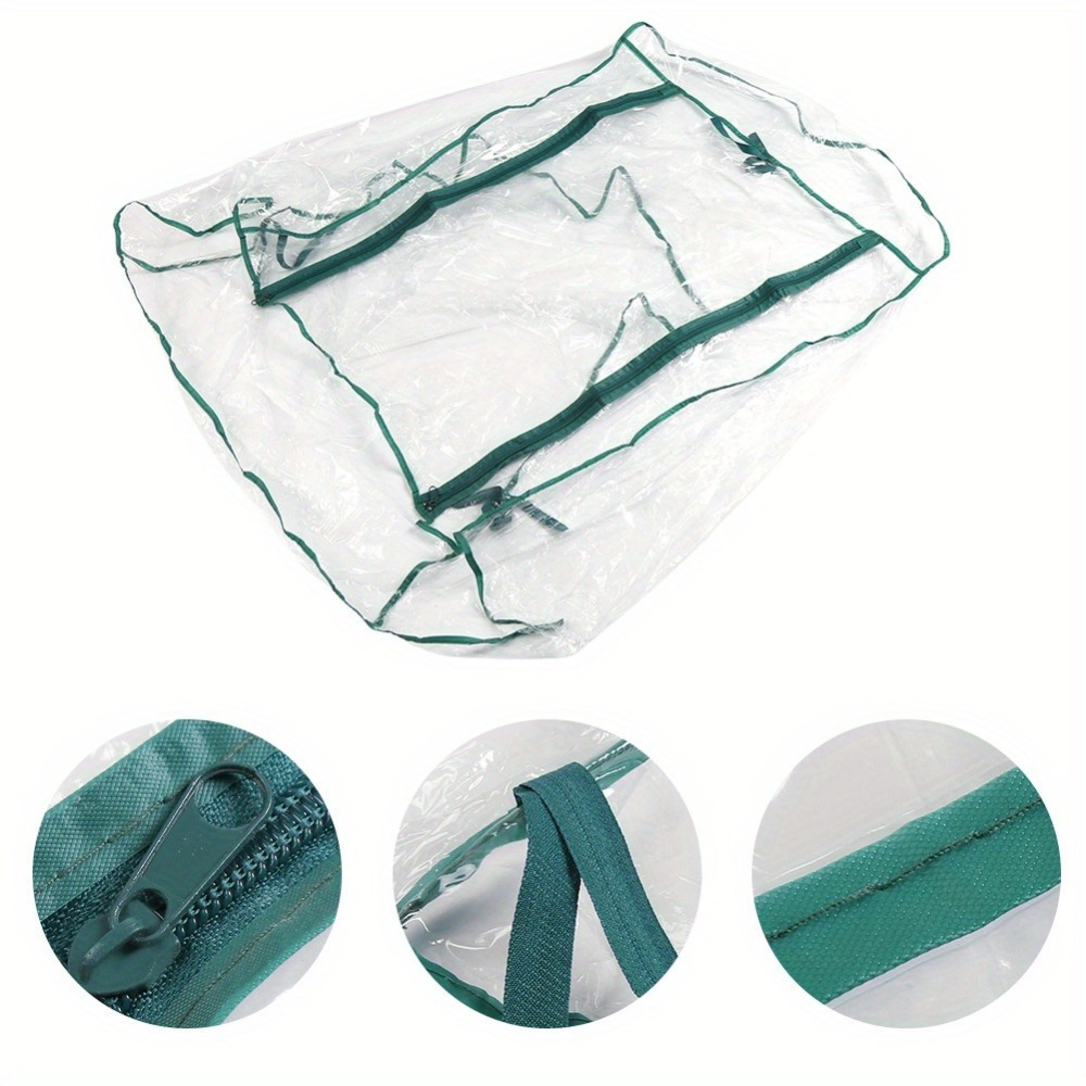 

1 Pack, Portable Mini Greenhouse Cover, Clear Pvc Warm Garden House For Flower Plants Gardening Outdoors, Zippered Roll-up Door, Easy Assembly, 27x19x49 Inches