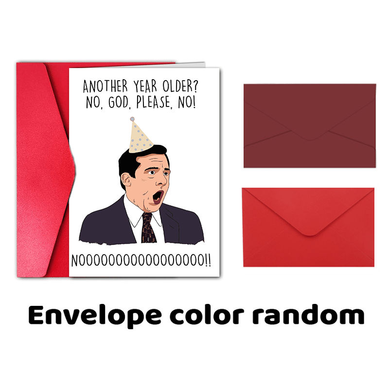 1pc funny birthday card another year older no god please no Temu