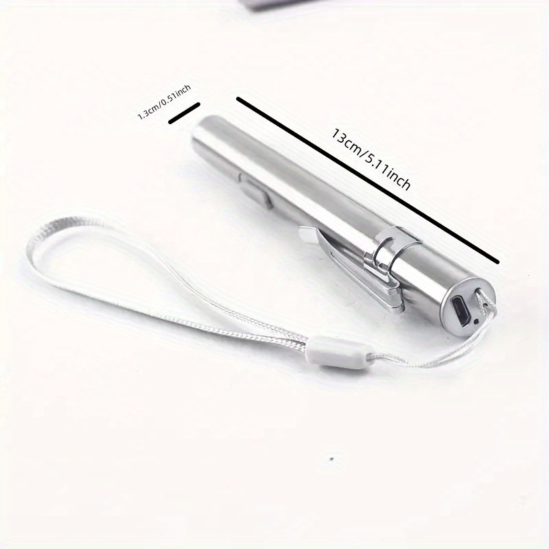 

1pc Usb Charging Mini Multifunctional Small Flashlight, Outdoor Flashlight