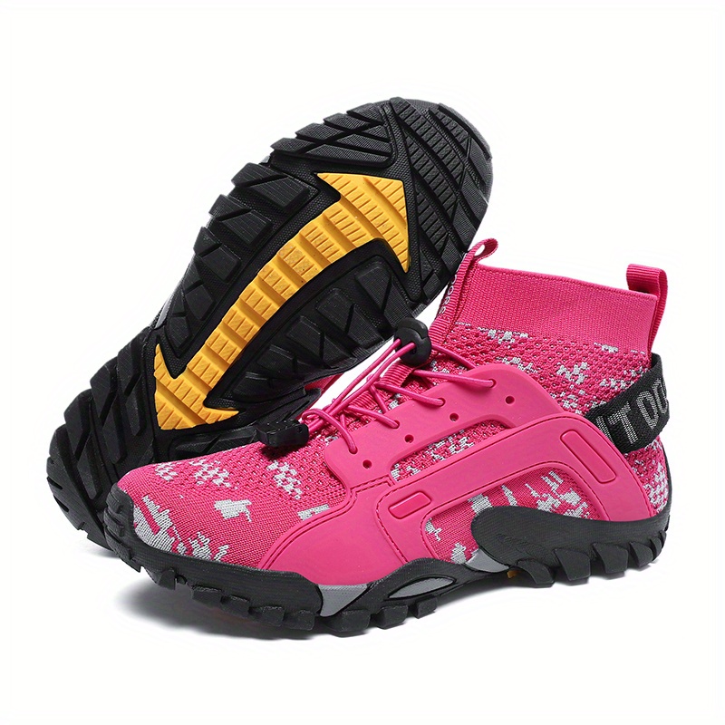 

Women's Outdoor Hiking Shoes, Breathable Fabric Trail Running Sneakers, Non-slip Trekking Water Shoes, Comfortable Ankle Support