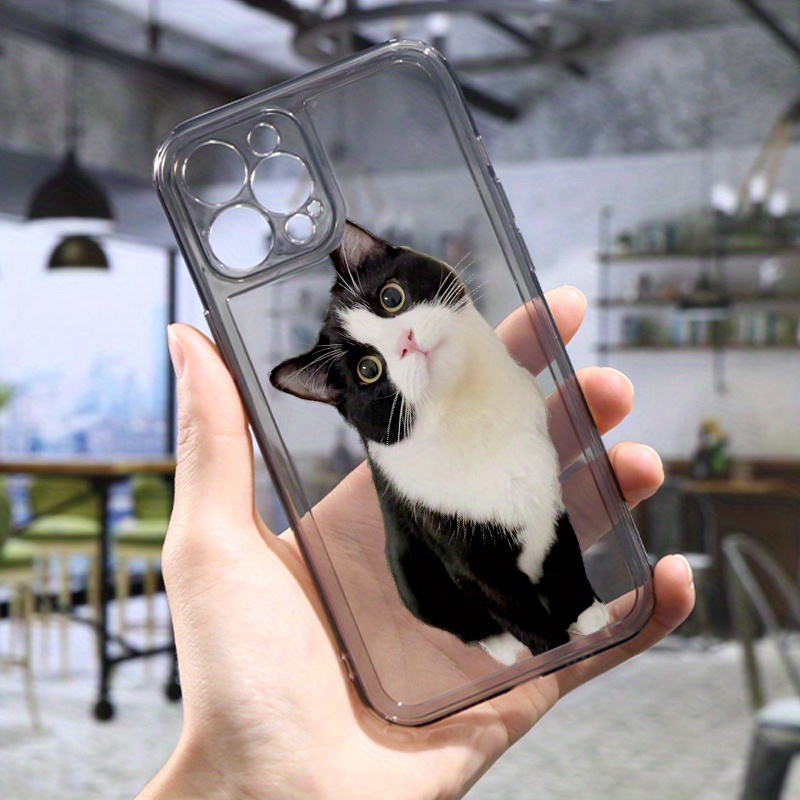 

Cute Cat Pattern Silicone Protective Phone Case, Suitable For 11 12 13 14 15 Pro Max For X Xs Max Xr 7 8 Plus Mini 7p 8p Mini