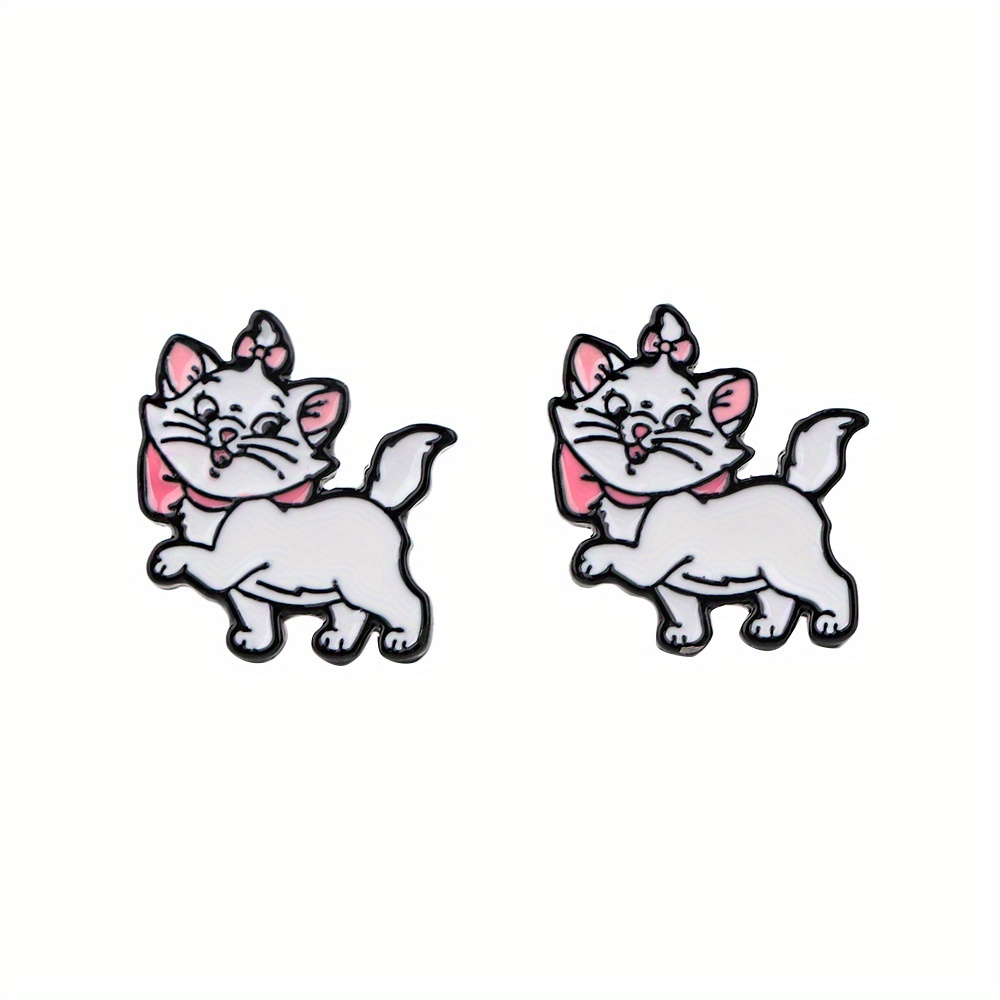 

Cartoon Cute Authorized Cat Character Stud Earrings Studs Jewelry For Women Friends Best Gifts