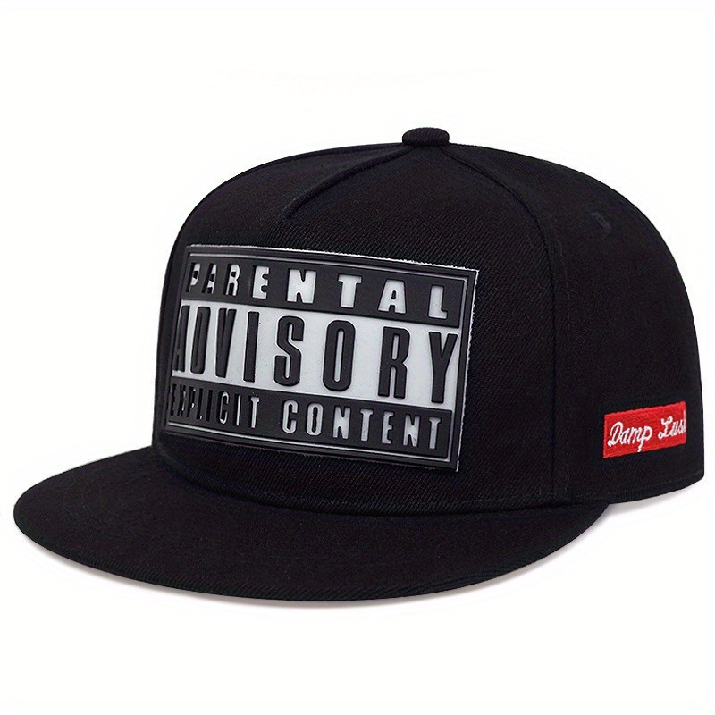 TEMU 1pc Letters Adv Embroidery Baseball  , Casual Hip Hop Snapback Hat, Adjustable Sunshade Dad Hat For Men