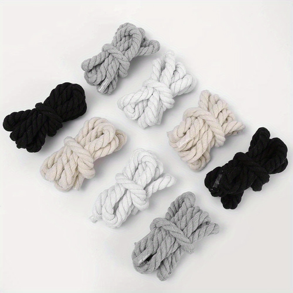 1pair Handwoven Cotton Hemp Rope Shoelaces, Thickened Shoelaces For Canvas Shoes, Bold Twisted Thread Weaving Shoelaces For Sports Shoes