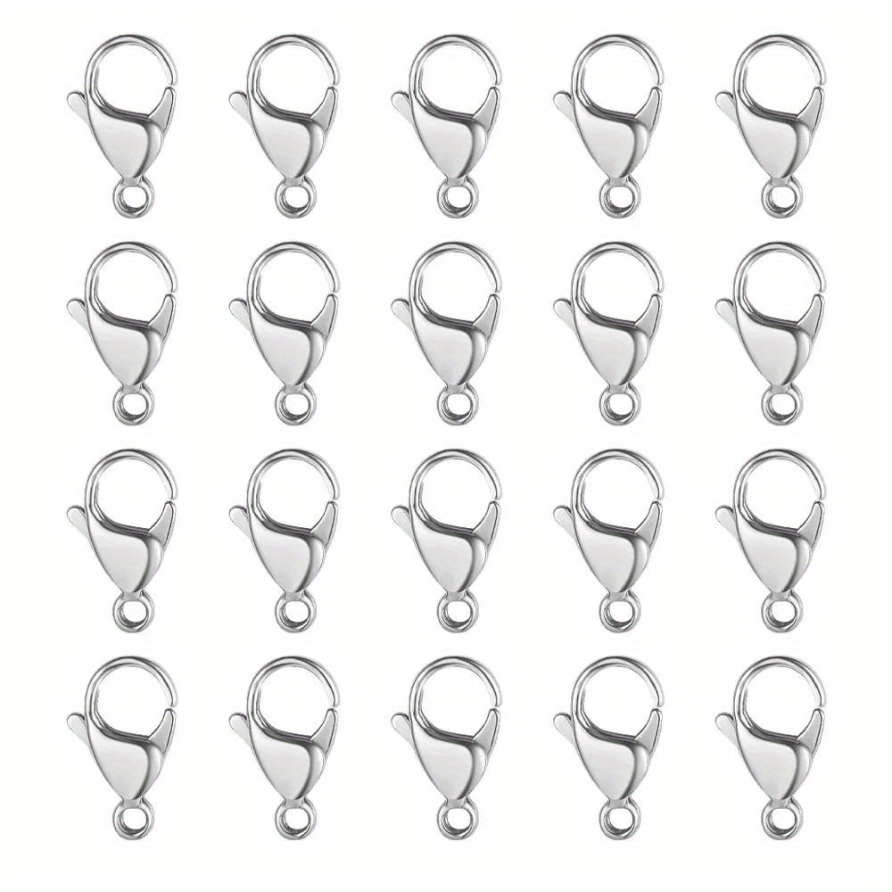 

200pcs Steel Clasps, Silvery Buckles For Jewelry , Clasps