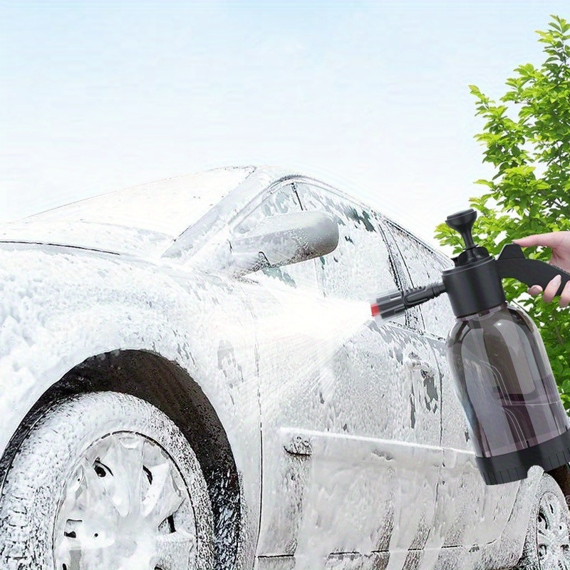 

1pc Car Wash Foam Spray Can Household Hand-held Car Wash Spray Gardening Air Pressure Spray Foam Pot