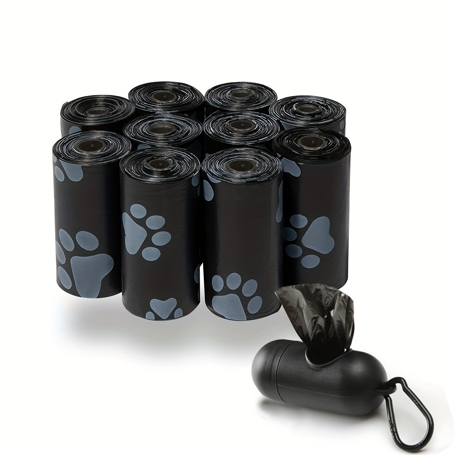 

10rolls/150pcs Paw Print Dog Poop Bags, Pet Waste Pick Up Bag Refills With 1pc Dispenser