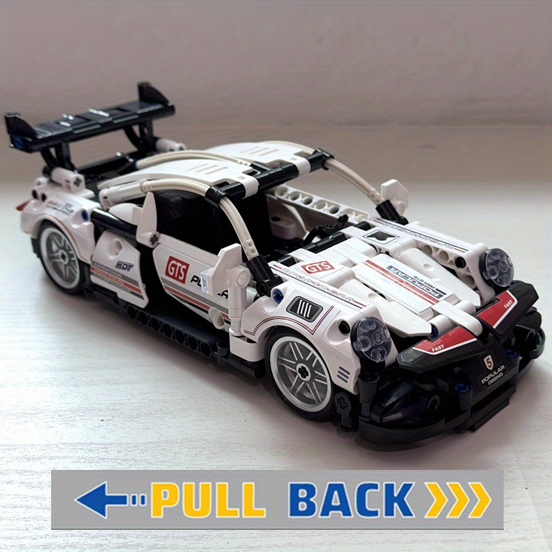 

492pcs Technical Sport Racing Car, Model Building Block Toys, Pull Back Vehicle, Birthday Gifts