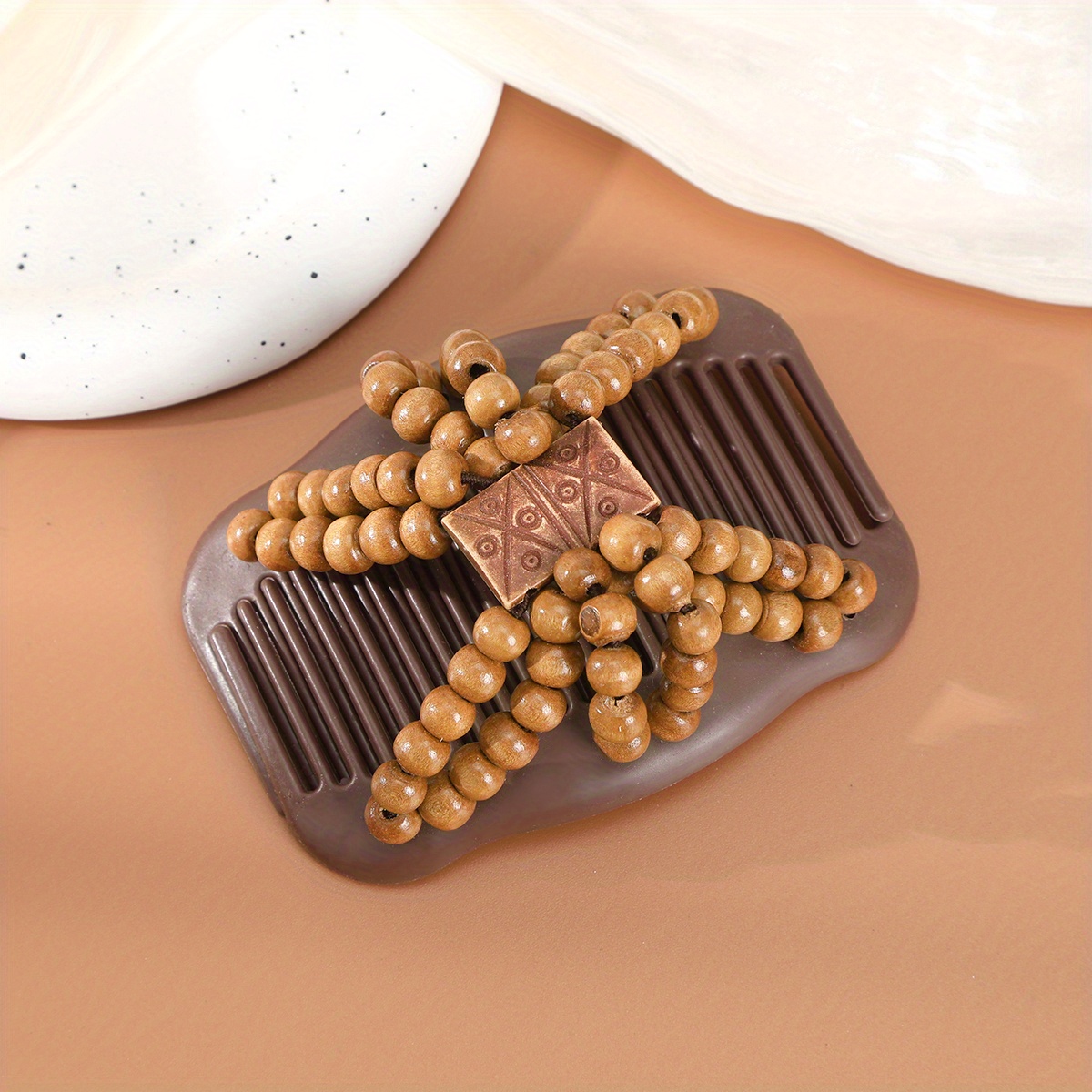 TEMU Braiding Hair Comb With French Clip - Hairpin For Twisted Braids, Ponytails, Buns | Compatible With Straight, Wavy, Curly Hair Types | Hairstyle For Updos & Daily Use