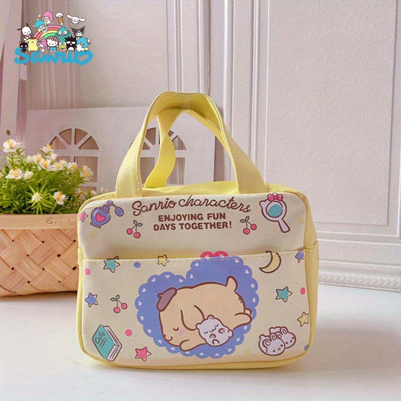 Hellokitty Japanese Cartoon Kuomi Cute Insulated Lunch Box Bag Convenient Foldable Portable Bento Bag