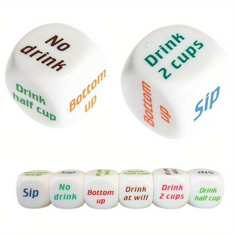6pcs Creative Drinking Dices, Adult Drinking Party Dices, Bar Club