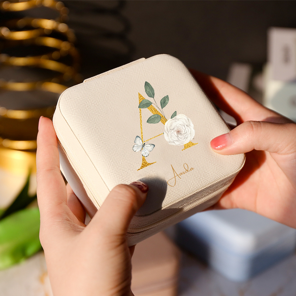 customized birthday flower jewelry box valentine's day Temu