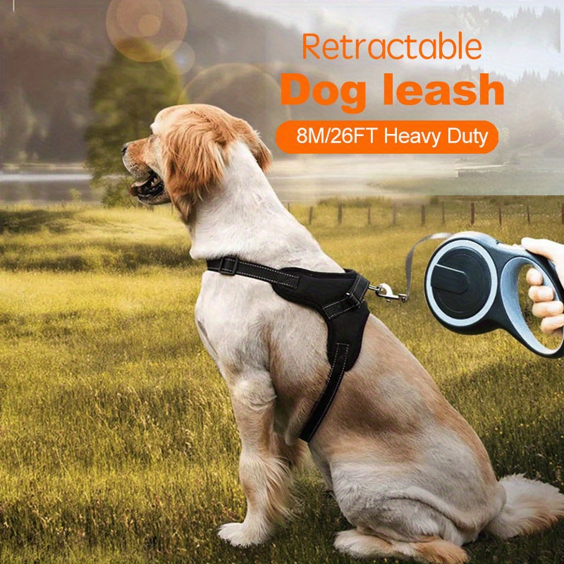 

Pet Dog Leash Supplies With Automatic Retractable Tractor, Pet Chest Harness For Going Out