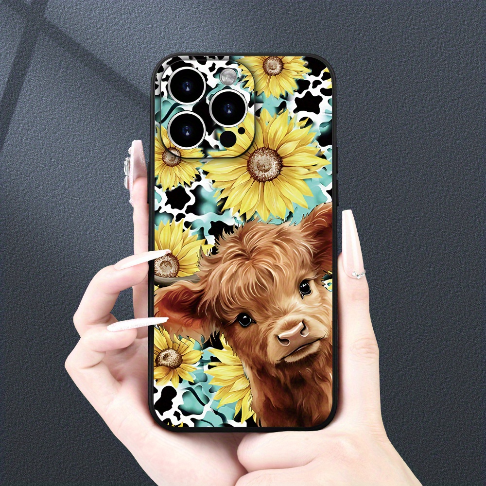 

Sunflower Calf Pattern Printed Phone Case For Series