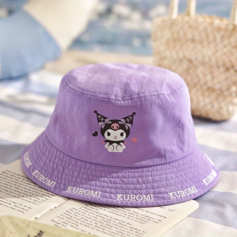 

Kuromi/my Melody/hello Kitty Bucket Hat, Uv Resistant Sun Protection Basin Hat, Outdoor Spring/summer/fall Fisherman Cap