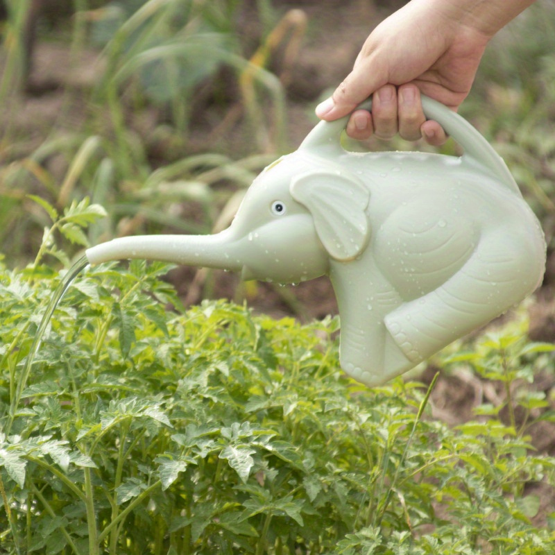 

1pc, Cute Plastic Elephant Shape Watering Pot Can Plant Outdoor Irrigation For Home Accessories Gardening Supplies