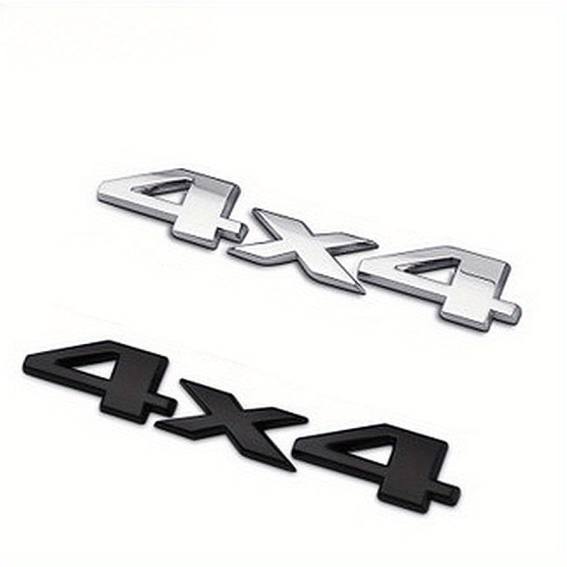 

3d 4x4 For Car, Abs Sticker, Rear , Badge, Rear Decal 4x4 For Off-road And Suv