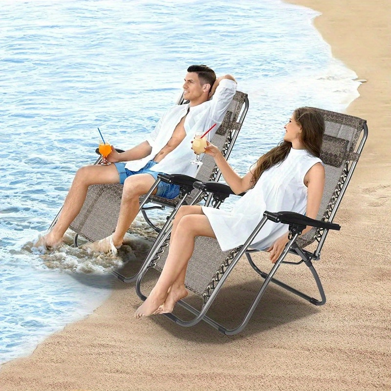 1pc Portable Folding Recliner Chair For Camping Beach Outdoor Fishing, Shop On Temu And start Saving