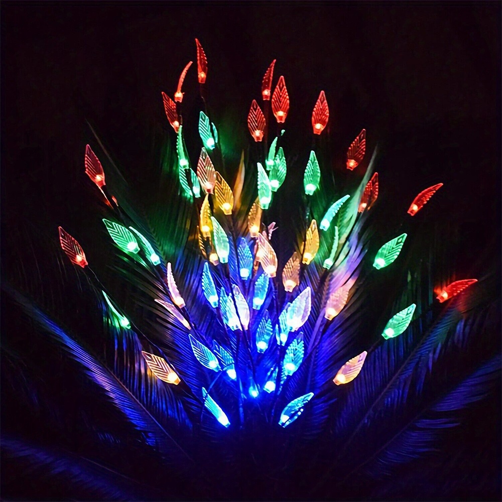 

1pc 20led Transparent Leaf Branch Light, Refill, Wedding & Home Decor - Perfect As High Vase Filler, Bedroom Accessories, Wedding Centerpieces, Christmas & Holiday Decorations Eid