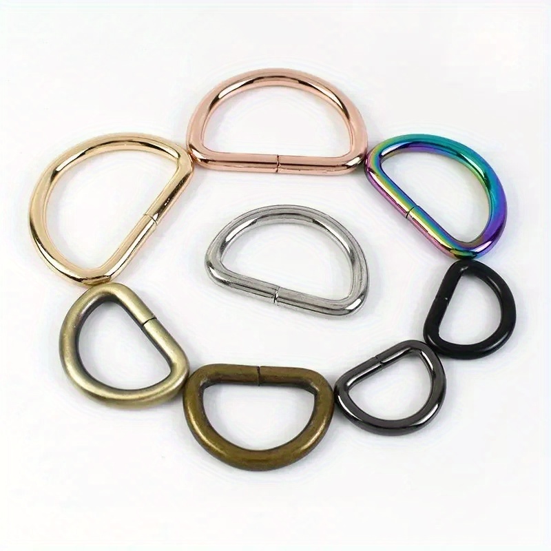 Trimming Shop Lot De 50 Anneaux En D En Métal Soudé, Boucles