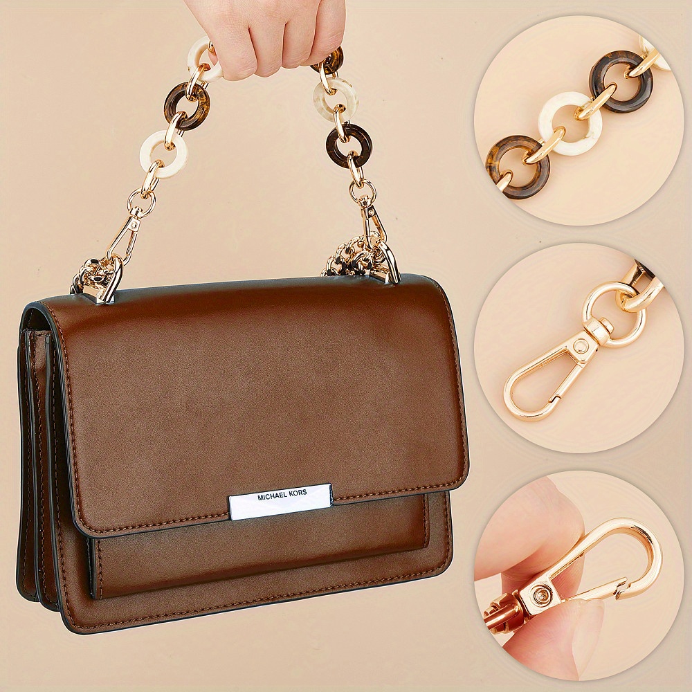 pezzi Catene per borsa in resina acrilica, 30 cm pollici, Tracolle  colorate per borsa, Manici corti di ricambio per pochette, Accessori per 