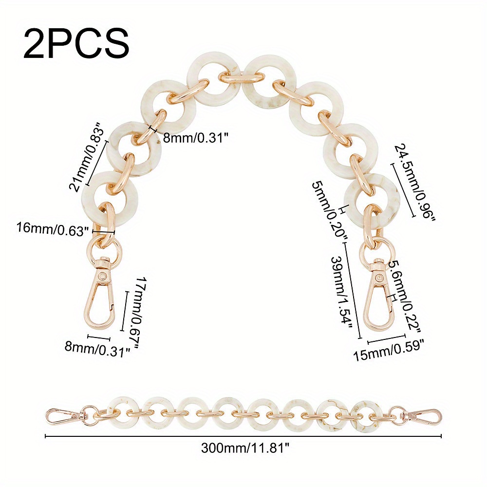 pezzi catene borsa in resina acrilica 30 cm Temu Italy