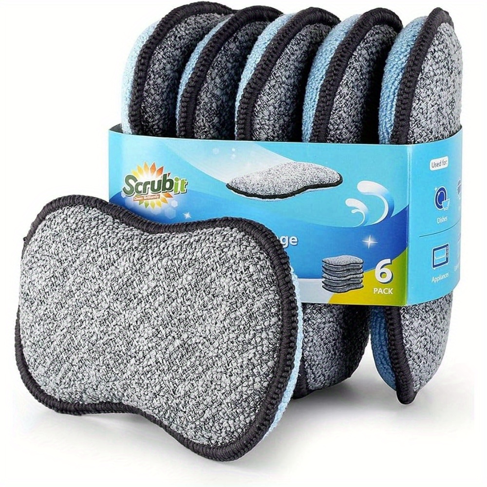 

Non-scratch Sponges For Cleaning, Scrubbing - Reusable Dish For , And Pans