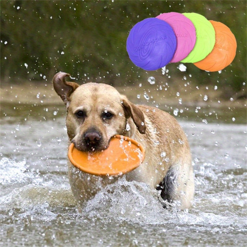 6pcs Rubber Dog Flying Disc Set for Outdoor Games