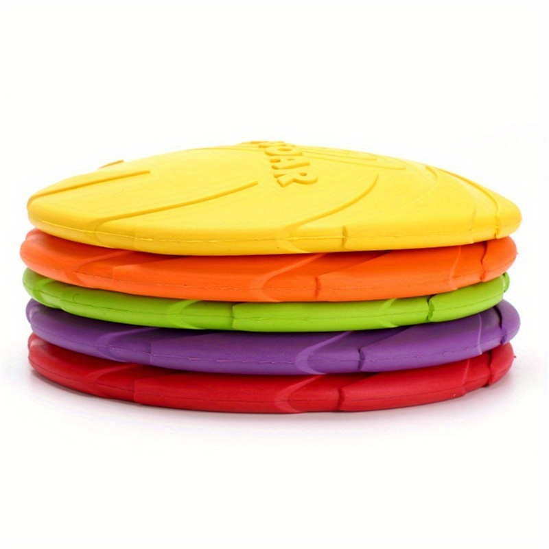 6pcs Rubber Dog Flying Disc Set for Outdoor Games