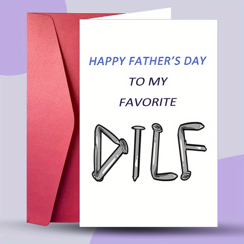 

1pc, Father's Day Card, Funny Father's Day Gifts Card For Dad, Father's Day Gift For Men, Father's Day Decorations Card, Father's Day Gift Card, Gift Cards, Thank You Cards