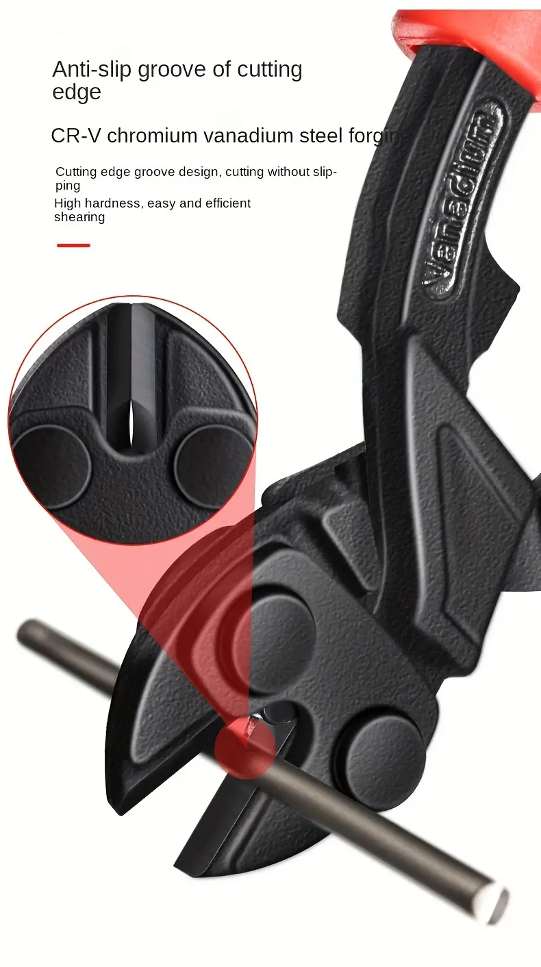 1pc steel wire cutter non slip edge broken wire pliers strong 8 inches portable steel wire scissors removable nails details 2