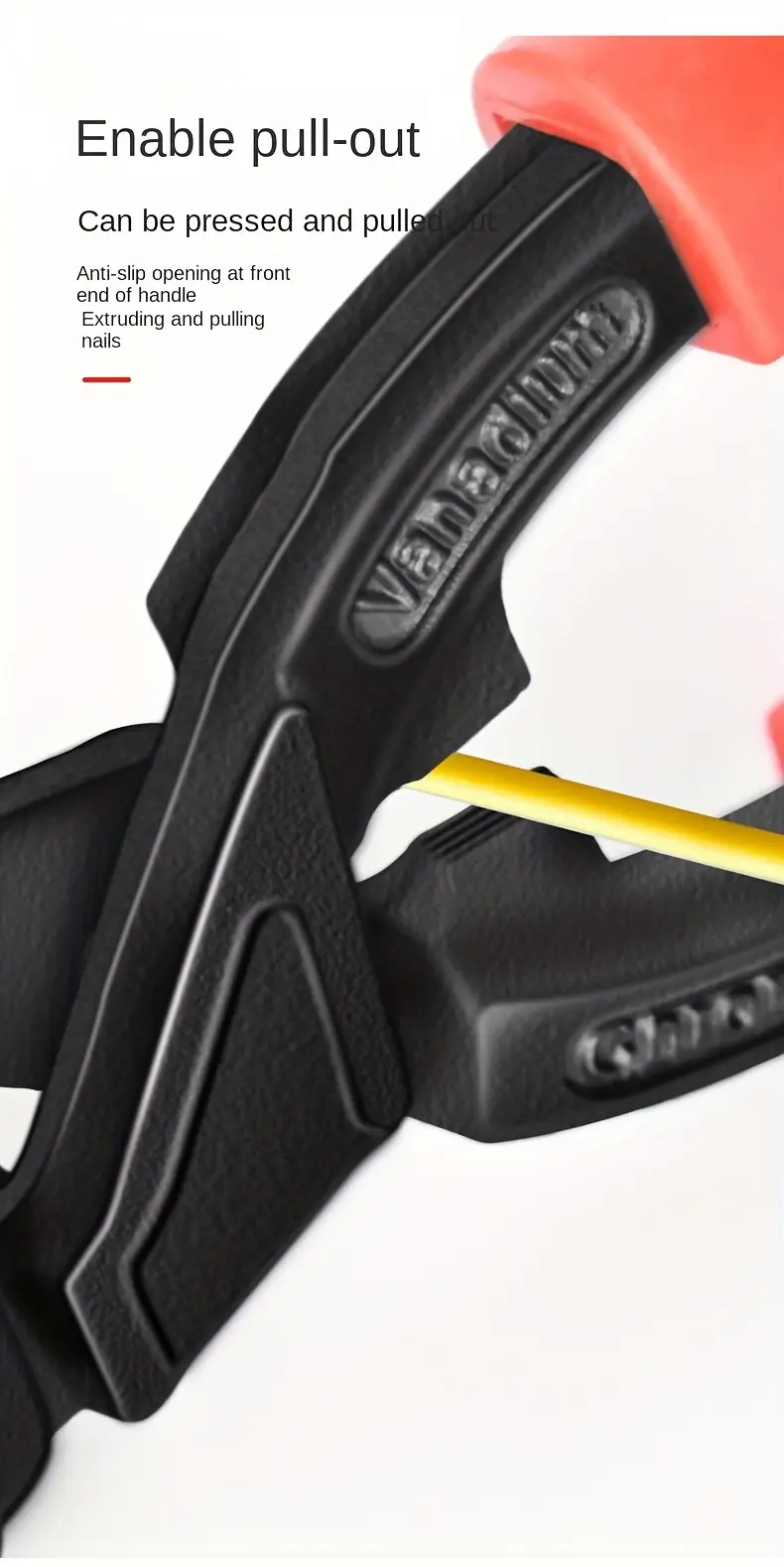 1pc steel wire cutter non slip edge broken wire pliers strong 8 inches portable steel wire scissors removable nails details 4