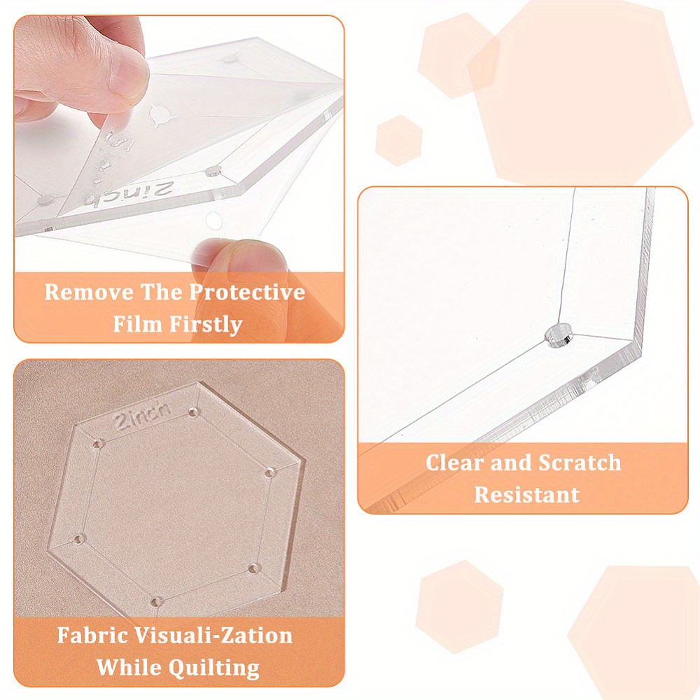 PATCHWORK QUILTING TEMPLATE Pp Stencils Rulers Acrylic Templates £9.15