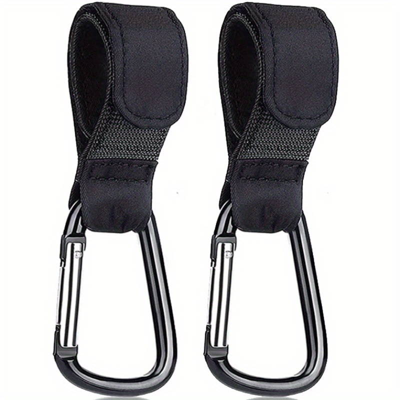 

1/2pcs Stroller Hooks Buckles Clip Aluminum Alloy Carabiner Cart Organizer Diaper Bag Shopping Pram Hook Stroller Hanger