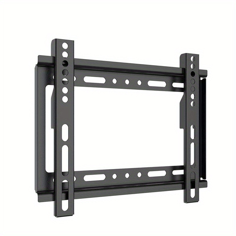 

1pc, Universal Tv Wall Mount Bracket For 14-43 Inch Lcd Monitor, Black Matte Spray Painted, Vesa Compatible, Slim Profile, Durable Cold Rolled Steel Construction